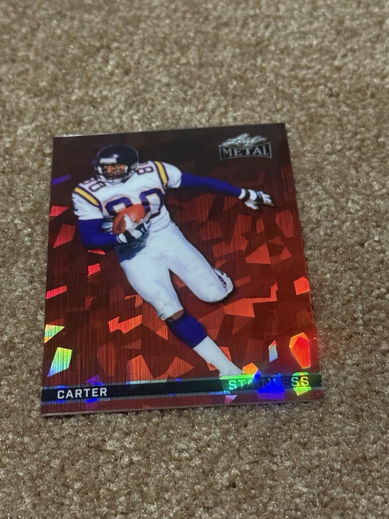 2026 Leaf Metal Stainless Cris Carter 1/1 Red SP Parallel Vikings HOF