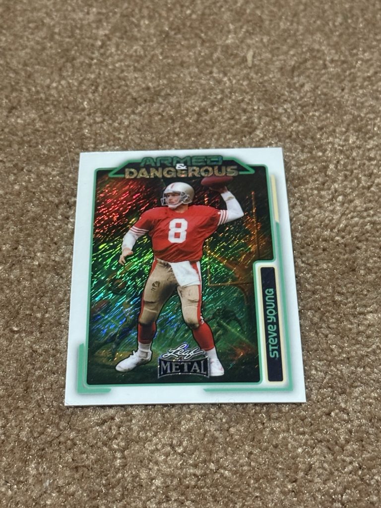 2026 Leaf Metal Armed & Dangerous Steve Young 1/1 Parallel SSP 49ers