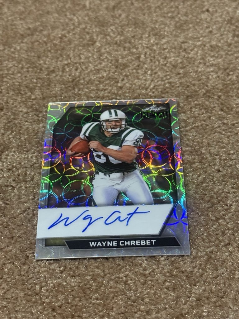 2026 Leaf Metal Wayne Chrebet Auto Parallel 8/9 New York Jets SP SSP