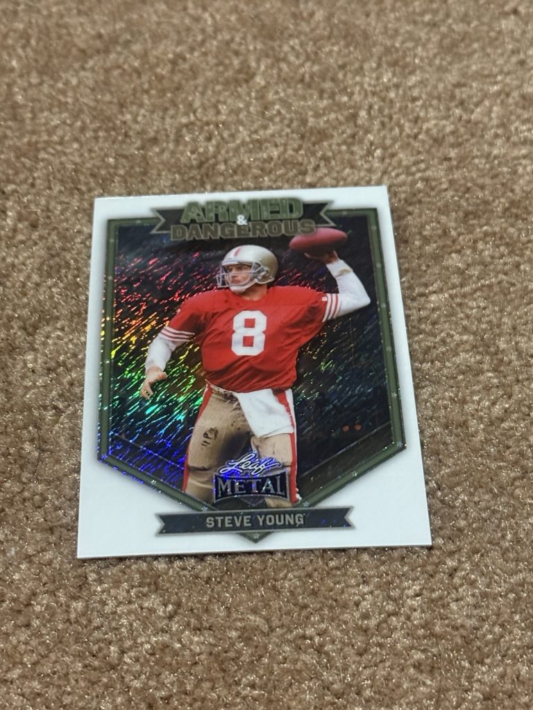 2026 Leaf Metal Armed & Dangerous Steve Young 1/1 Parallel SSP 49ers