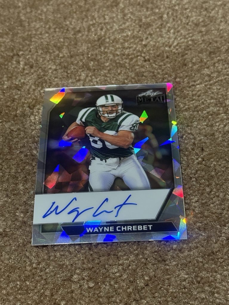 2026 Leaf Metal Wayne Chrebet Auto Parallel 10/10 New York Jets SP SSP