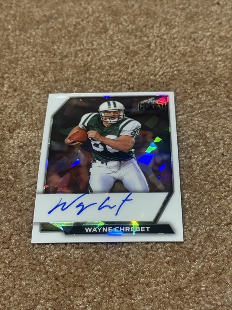 2026 Leaf Metal Wayne Chrebet Auto Parallel 2/9 New York Jets SP SSP