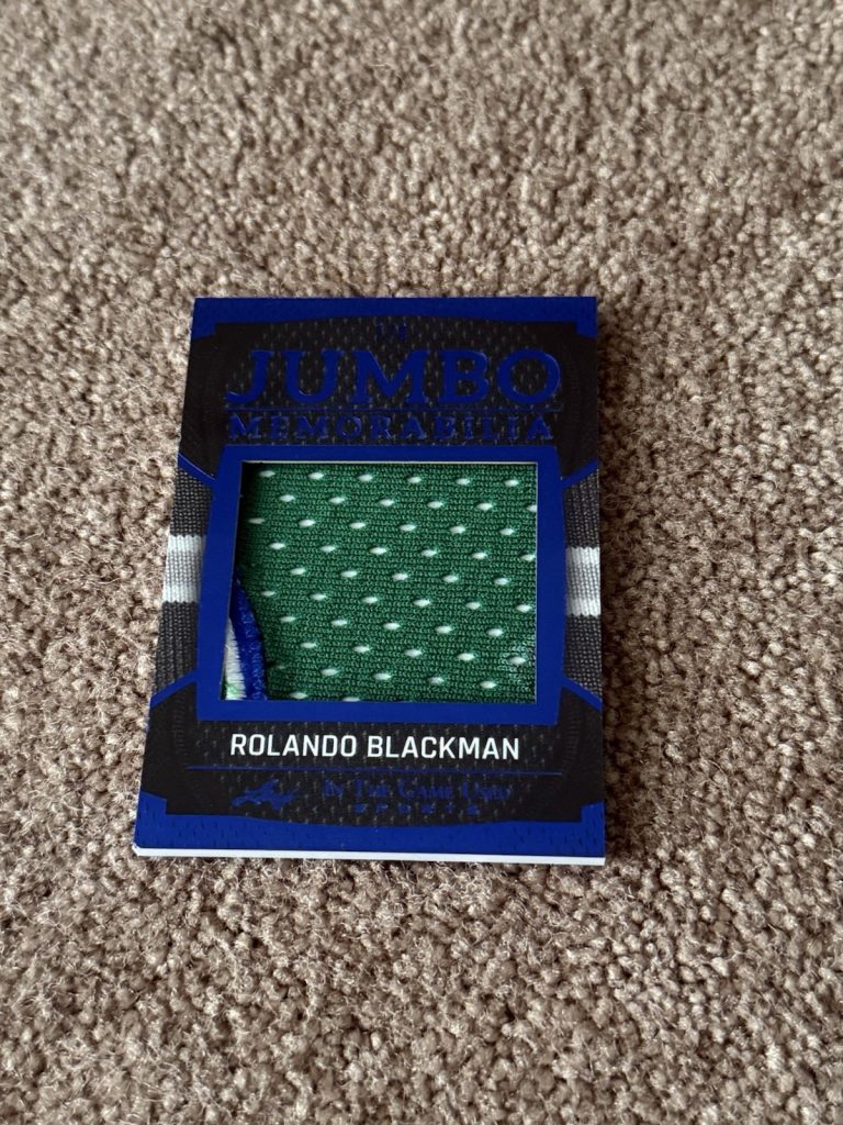 2025 Leaf in The Game Used Jumbo Memorabilia #JM31 Rolando Blackman 7/8 Patch