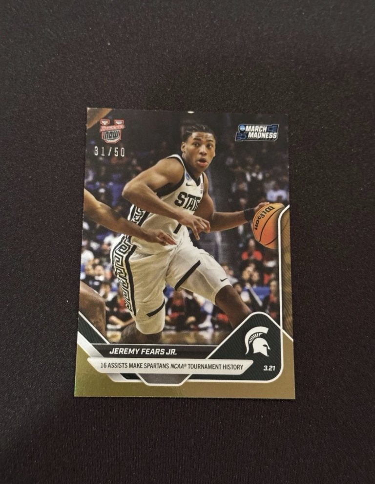 Jeremy Fears Jr 16 AST  2025-26 Bowman U NOW Basketball Card 104 Gold Foil 31/50