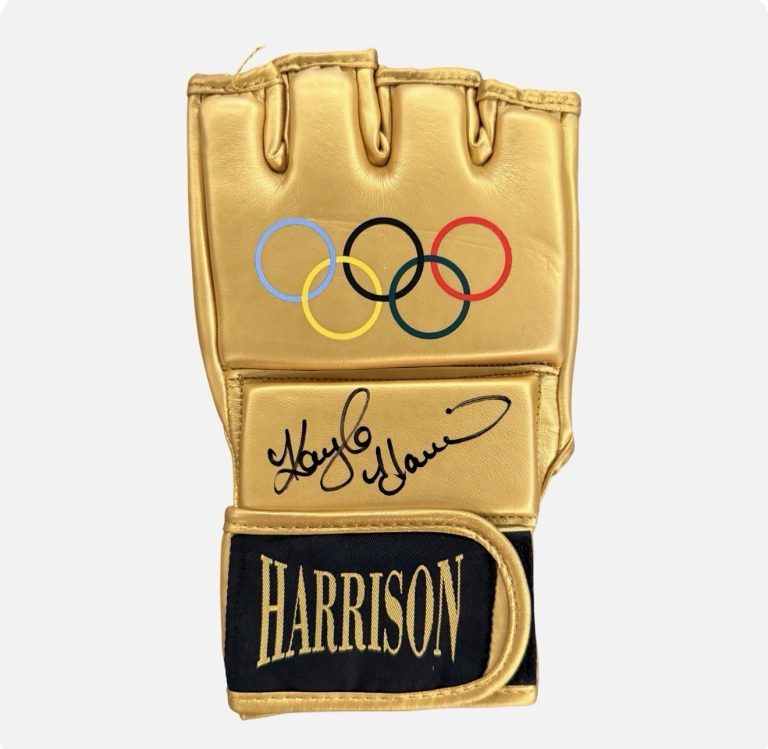 Kayla Harrison Signed USA Olympic Gold Medal UFC Glove PSA