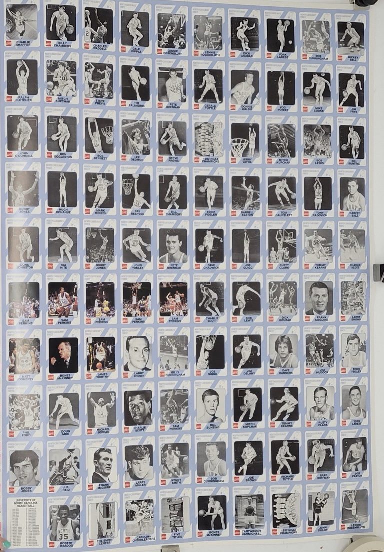 Vintage 1989 Coca-Cola UNC North Carolina Uncut Sheets (2) Michael Jordan-RARE