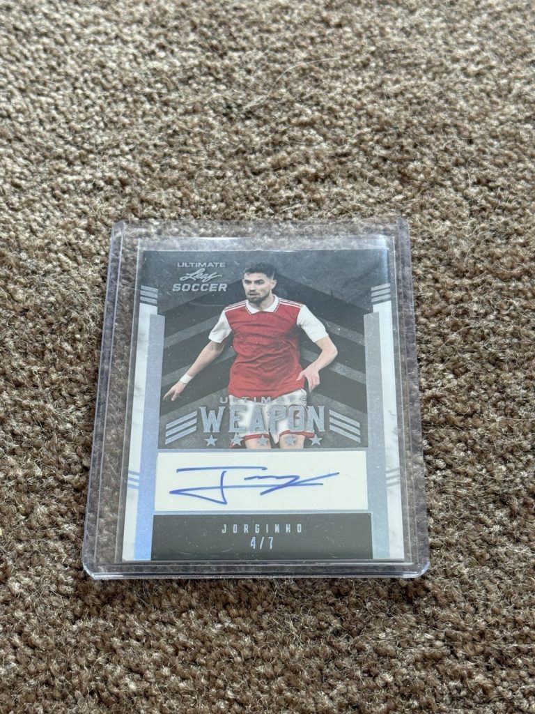 2022 Leaf Ultimate Soccer Jorginho Italy/Chelsea Auto Silver 4/7