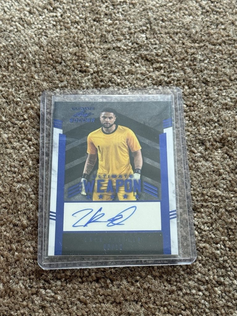 2022 Leaf Ultimate Soccer Zack Steffen USA Auto Blue 09/12