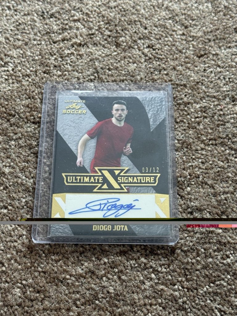 2022 Leaf Ultimate Soccer Diogo Jota Portugal Auto Gold 03/12