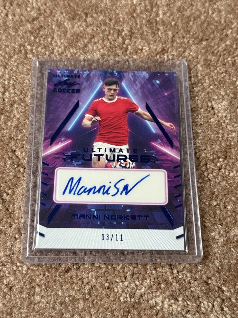 2022 Leaf Ultimate Soccer Manni Norkett Ultimate Futures Auto 3/11
