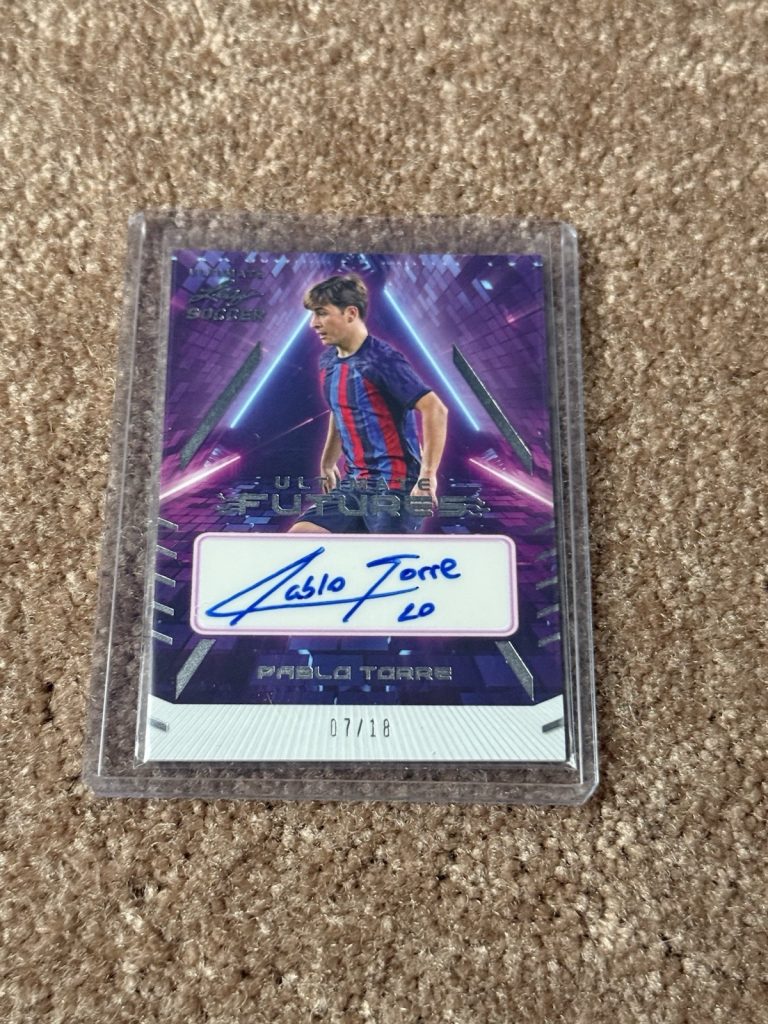 2022 Leaf Ultimate Soccer Pablo Torre Ultimate Futures Auto 07/18