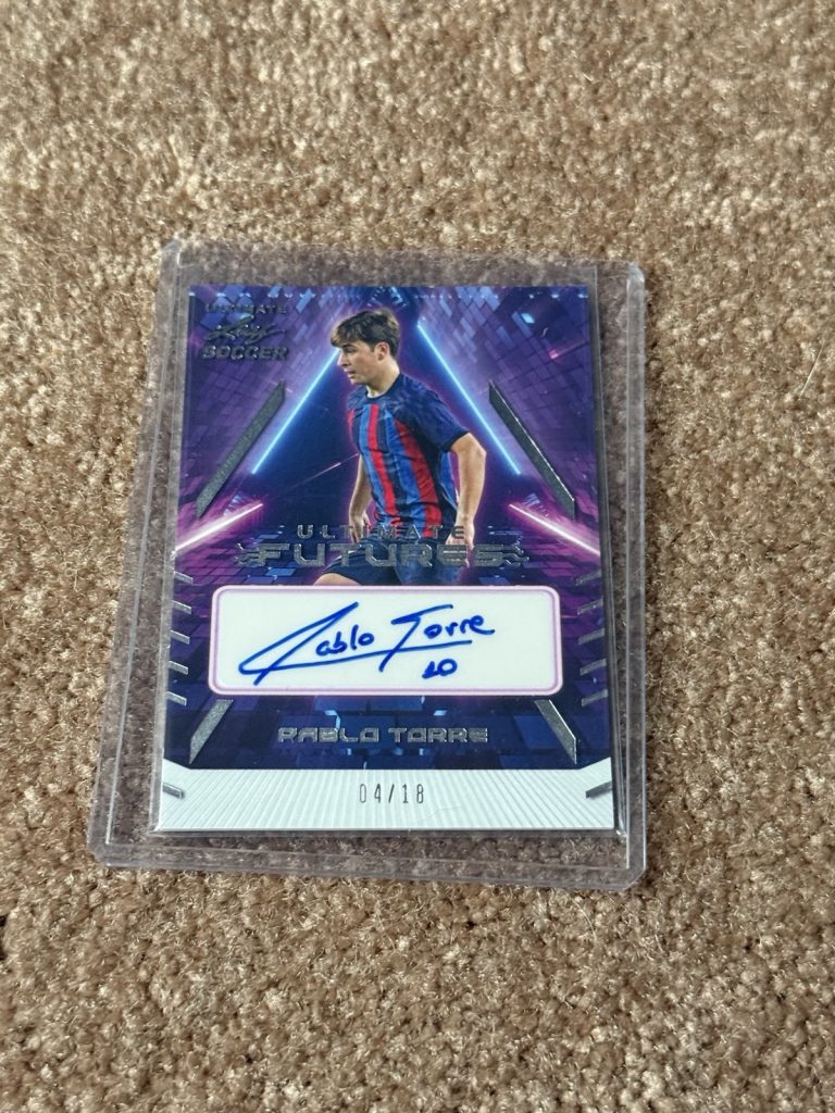 2022 Leaf Ultimate Soccer Pablo Torre Ultimate Futures Auto 04/18
