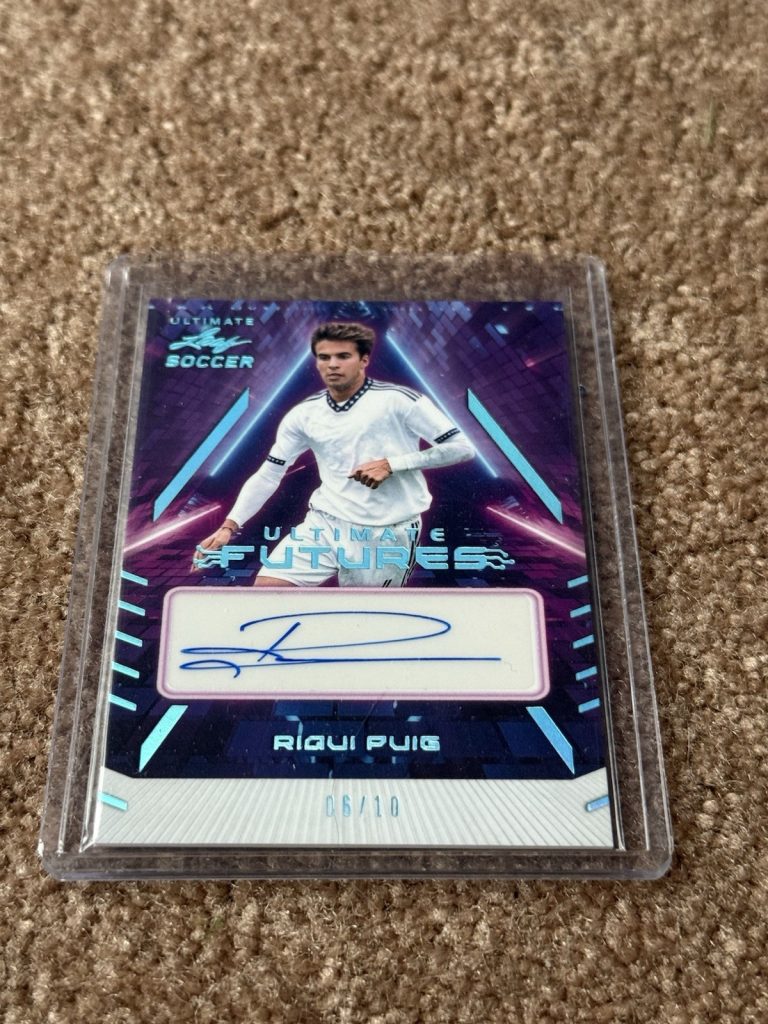 Riqui Puig 2022 Leaf Ultimate Soccer Futures Auto /10