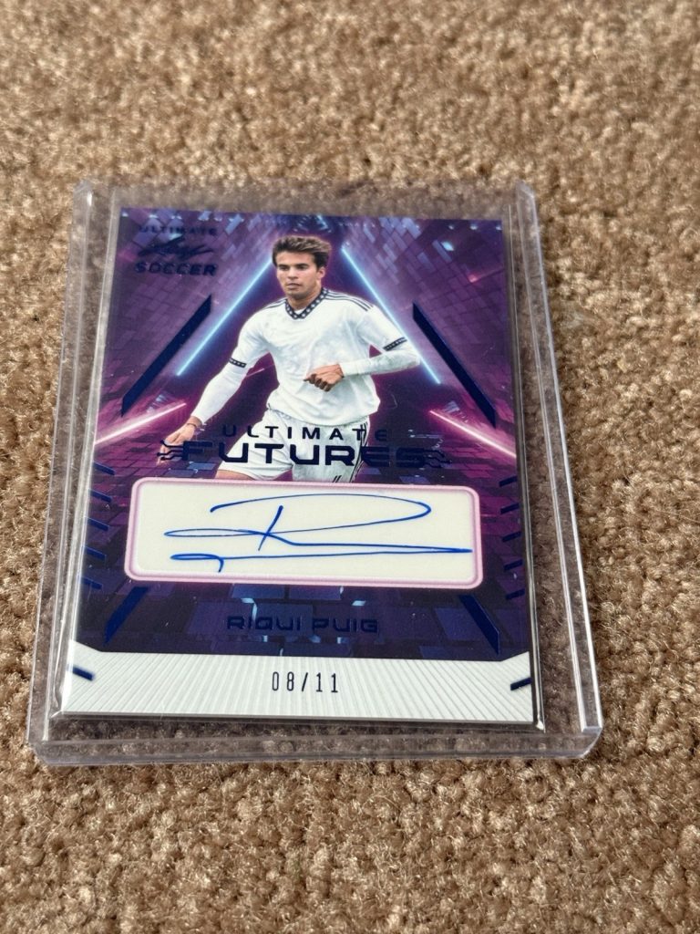 Riqui Puig 2022 Leaf Ultimate Soccer Futures Auto /11