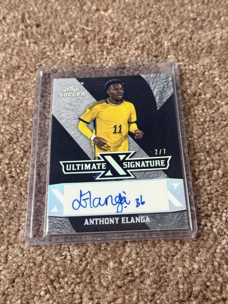 2022 Leaf Ultimate Soccer Anthony Elanga Auto #2/7 S-AE2 Sweden RC