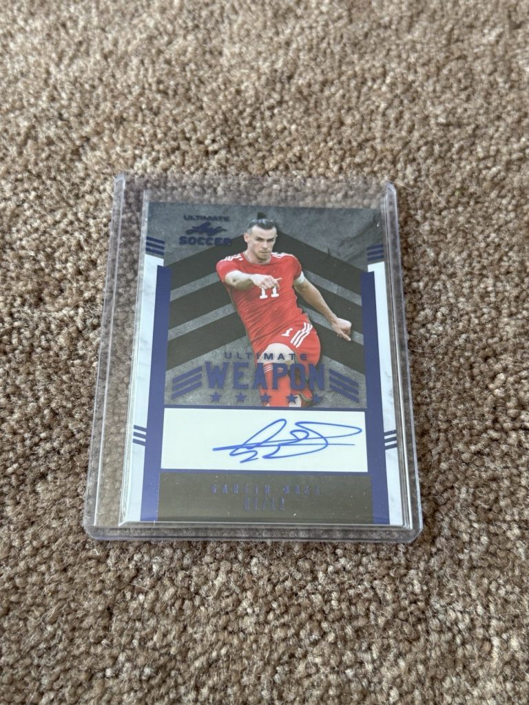 2022 Leaf Ultimate Soccer Gareth Bale Auto Ultimate Weapon W-GB1 01/12