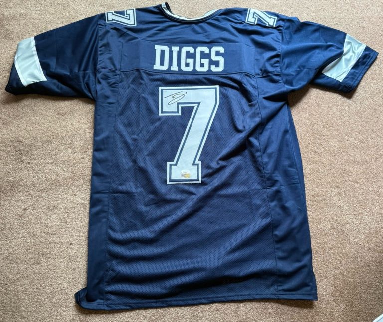 Trevon Diggs Signed Jersey #7 JSA COA Autographed Dallas Cowboys Navy Football