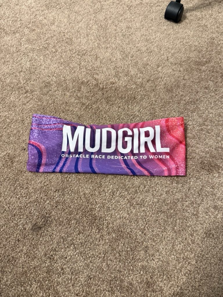 Mud Girl Run Pink Army Headband Womens Obstacle Race Running Athletic Pink