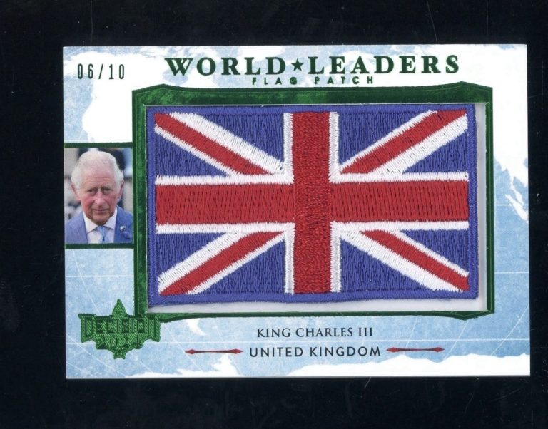 2024 Decision Political World Leaders Green King Charles III Flag Patch 6/10