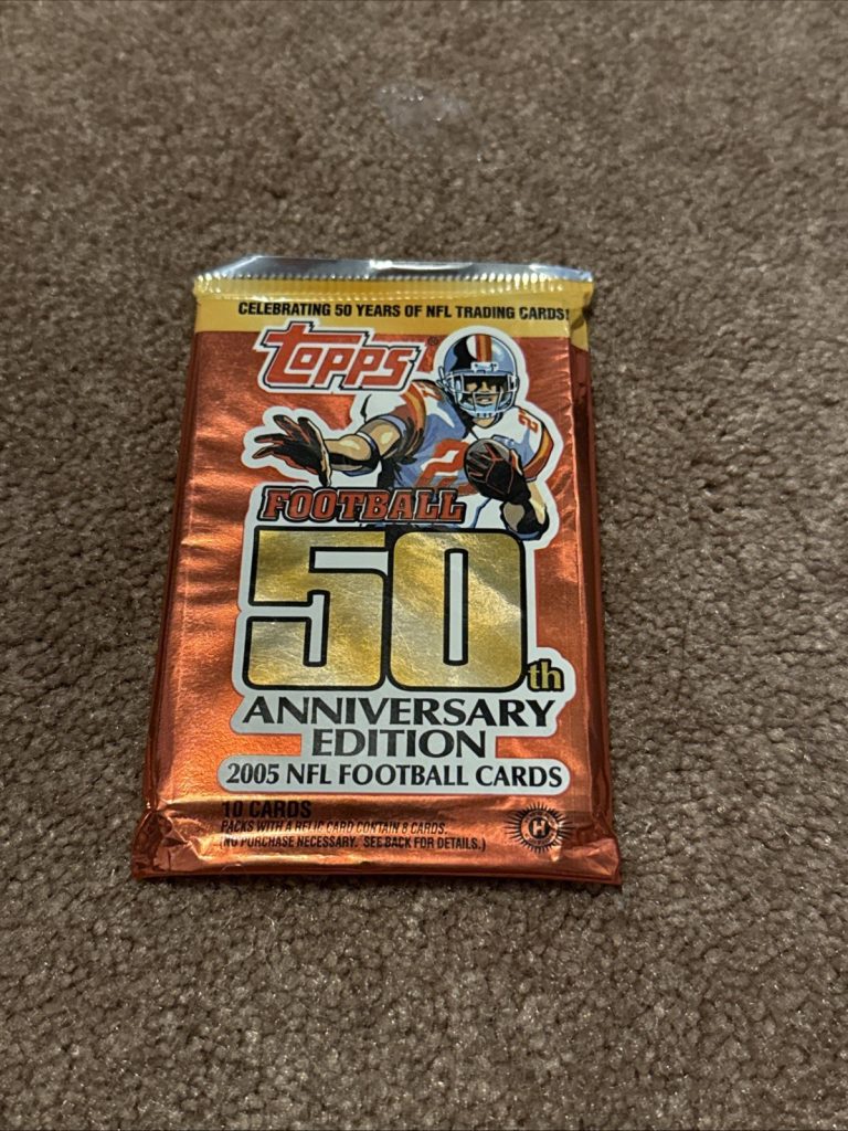 2005 Topps Football Card Hobby Pack  50th Anniversary Edition  Factory Sealed