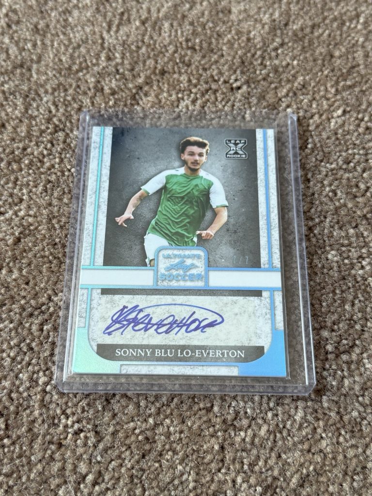 2022 Leaf Ultimate Soccer Sonny Blu Lo-Everton Auto RC 1/7 BA-SBL Watford