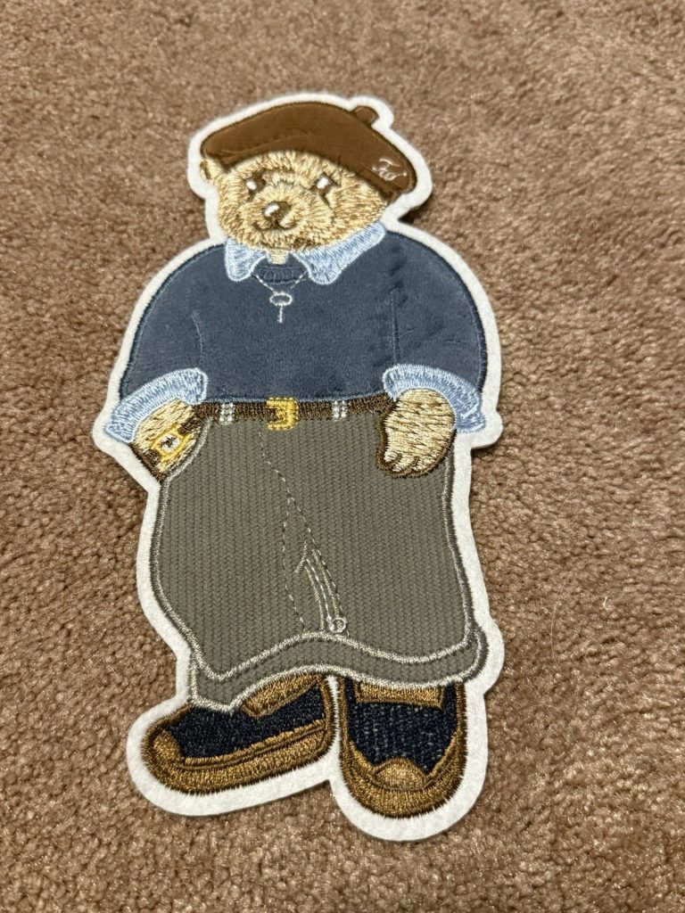 Polo Bear Patch Embroidered Ralph Lauren Style Beret Sweater Loafers Sew On Lg