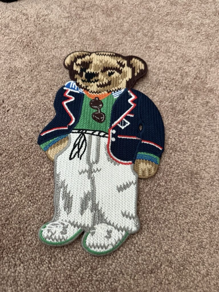 Polo Bear Patch Embroidered Ralph Lauren Style Nautical Blazer Sunglasses Sew On