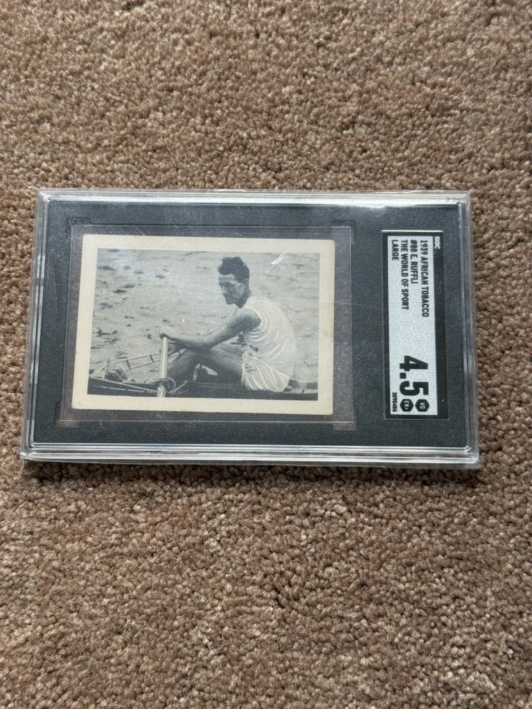 1939 African Tobacco World of Sport #88 E Ruffli Rowing SGC 4.5 Diamond Sculls