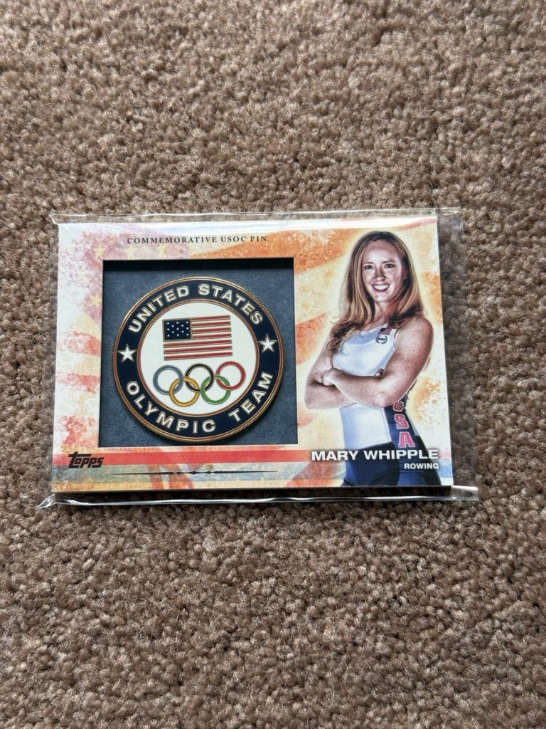 2012 Topps US Olympic Team Mary Whipple USOC Pin Card PIN-MW Rowing Team USA