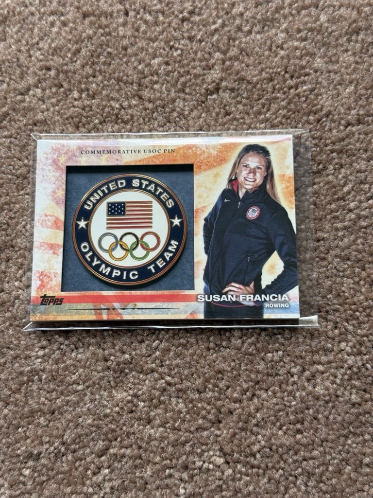 2012 Topps US Olympic Team Susan Francia USOC Pin Card PIN-SF Rowing Team USA