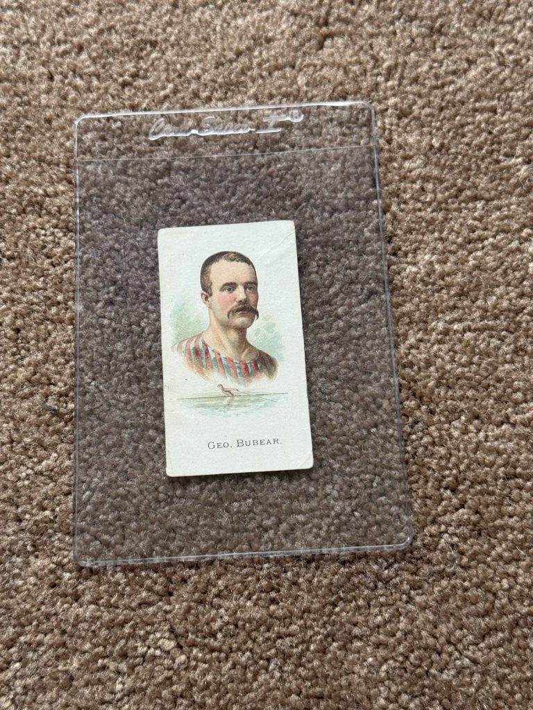 1887 Allen & Ginter N28 World's Champions George Bubear Oarsman Rowing Card