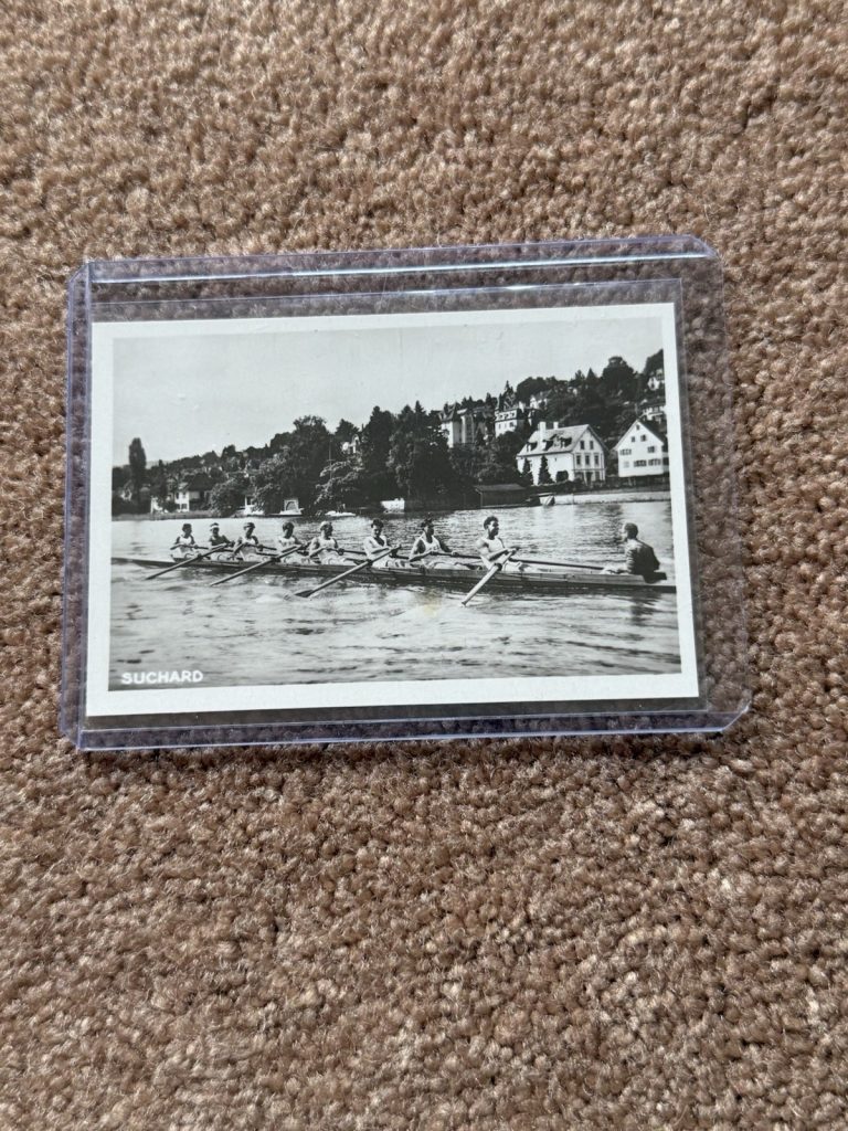 Suchard Neuchatel Regates Rowing Regatta Serie XIX No 185 Vintage Swiss Card