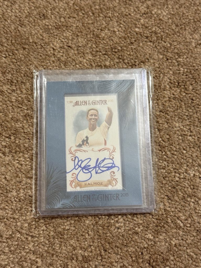 Megan Kalmoe 2015 Topps Allen & Ginter #AGA-MK Mini Auto Autograph Rowing USA