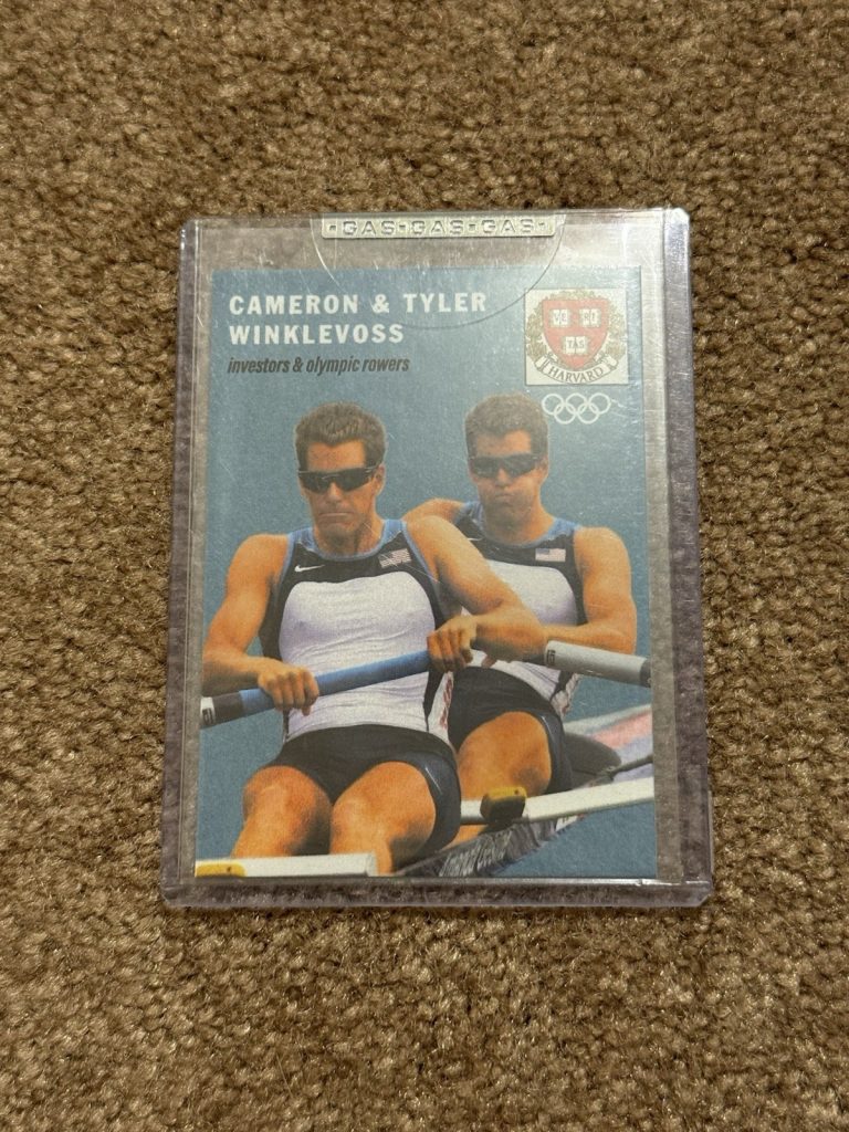 2021 GAS Trading Cameron & Tyler Winklevoss /100 Olympic Rowers Harvard Bitcoin