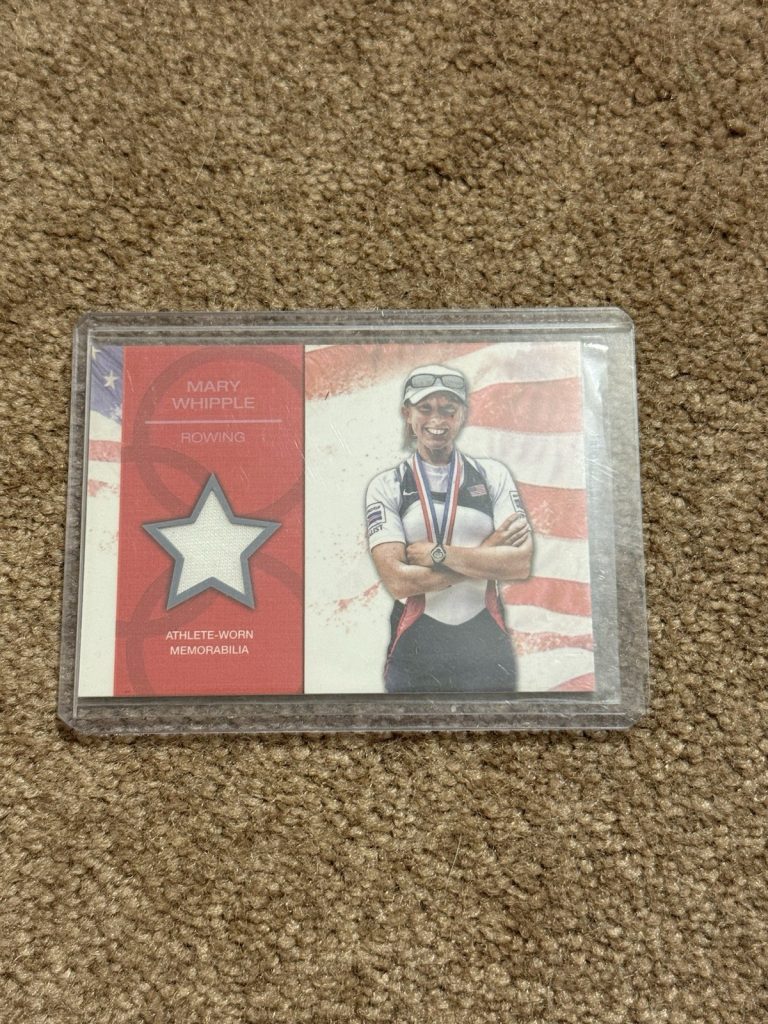 2012 Topps Olympics Mary Whipple #OR-MW Athlete-Worn Relic Rowing Team USA