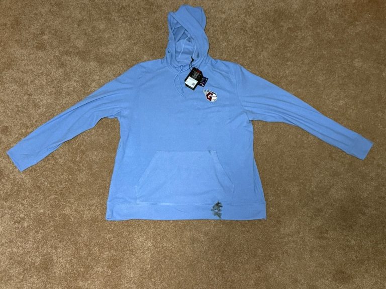 Antigua Cleveland Guardians Hoodie Light Blue Mens 2XL NWT MLB Cloud Pullover