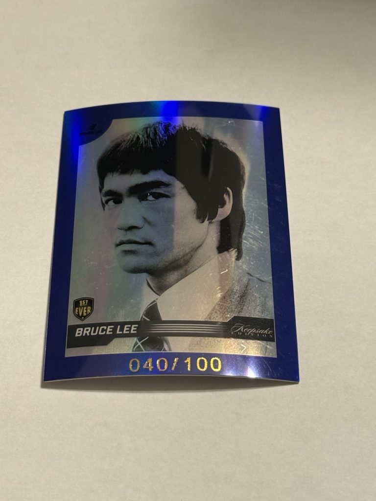 2024 Keepsake Bruce Lee 50th Anniversary #50 Blue Refractor 1st Ever /100
