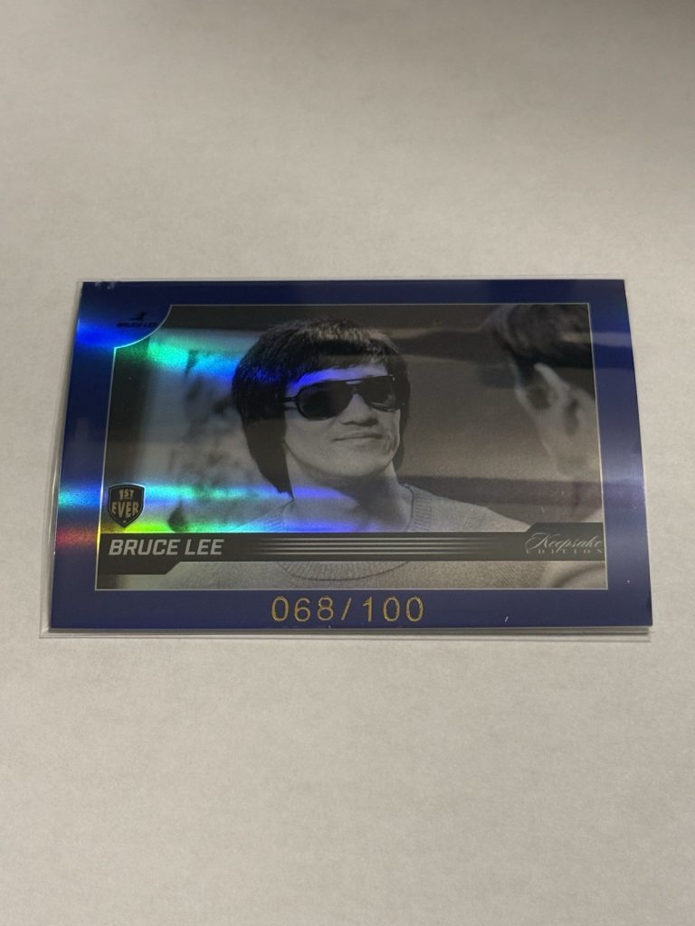 2024 Keepsake Bruce Lee 50th Anniversary #80 Blue Refractor 1st Ever /100