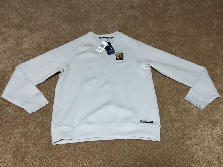 Cutter & Buck FIU Golden Panthers Crewneck Sweatshirt Gray Mens S NWT College