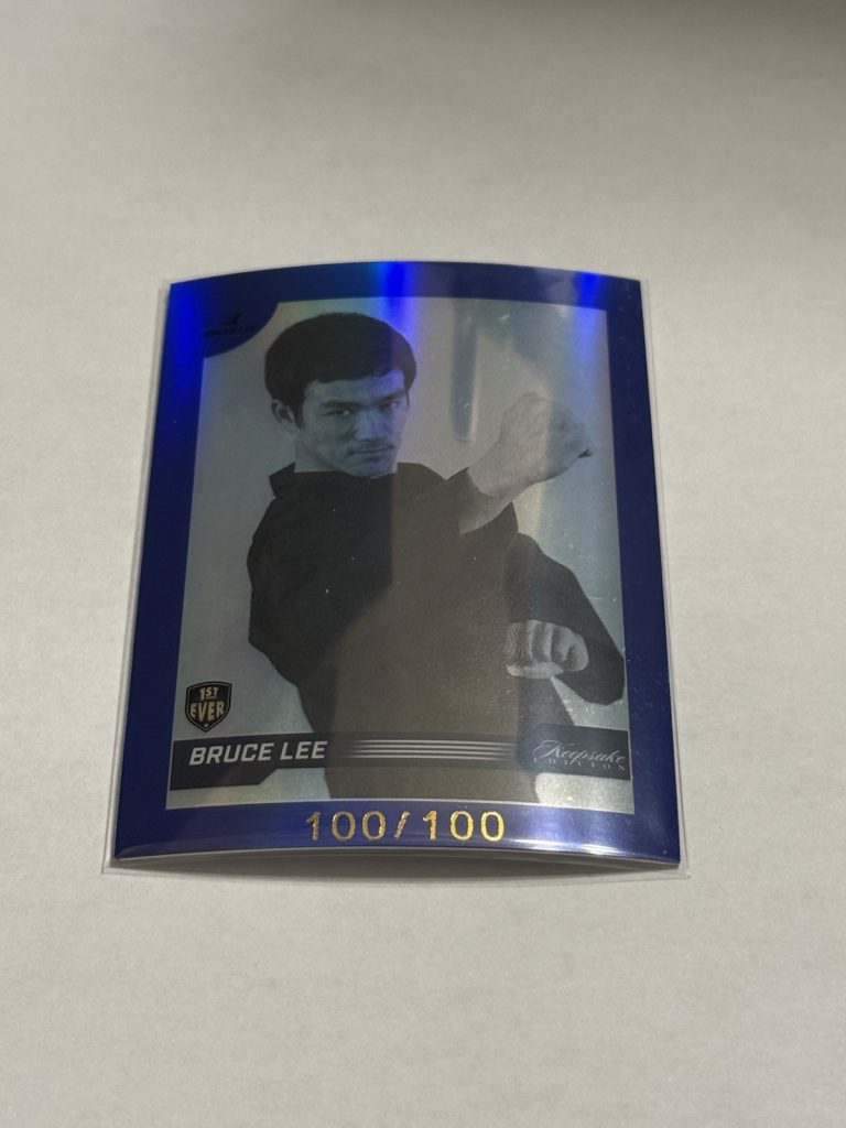 2024 Keepsake Bruce Lee 50th Anniversary #39 Blue Refractor 1st Ever 100/100