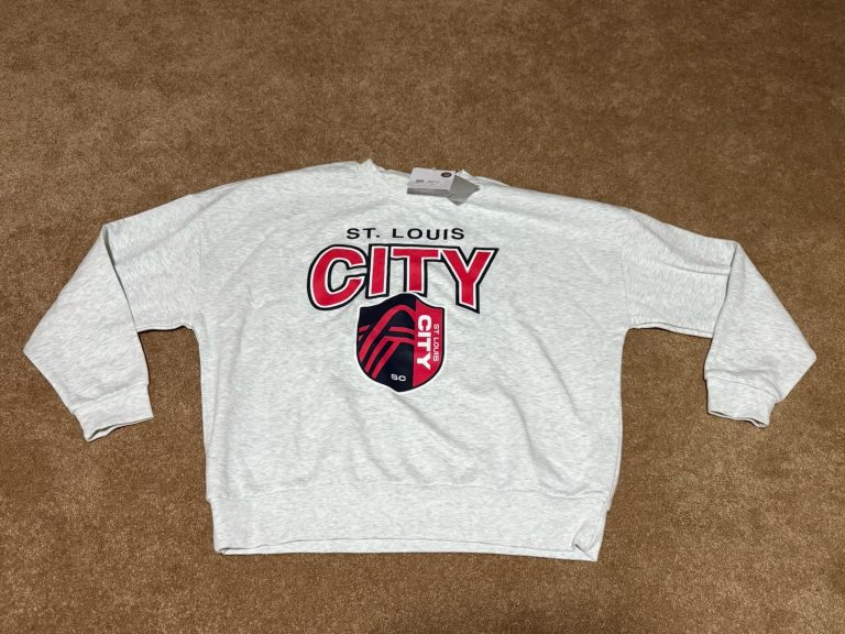 Gameday Couture St Louis City SC Crewneck Sweatshirt Ash Gray Womens M NWT MLS