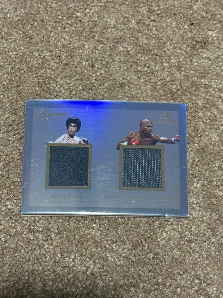 2024 Keepsake Bruce Lee & Floyd Mayweather Jr #254 Dual Relic Authentic Holo