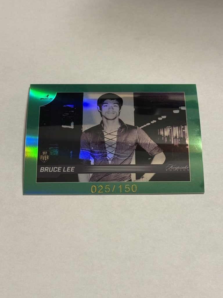 2024 Keepsake Bruce Lee 50th Anniversary #35 Green Refractor 1st Ever /150