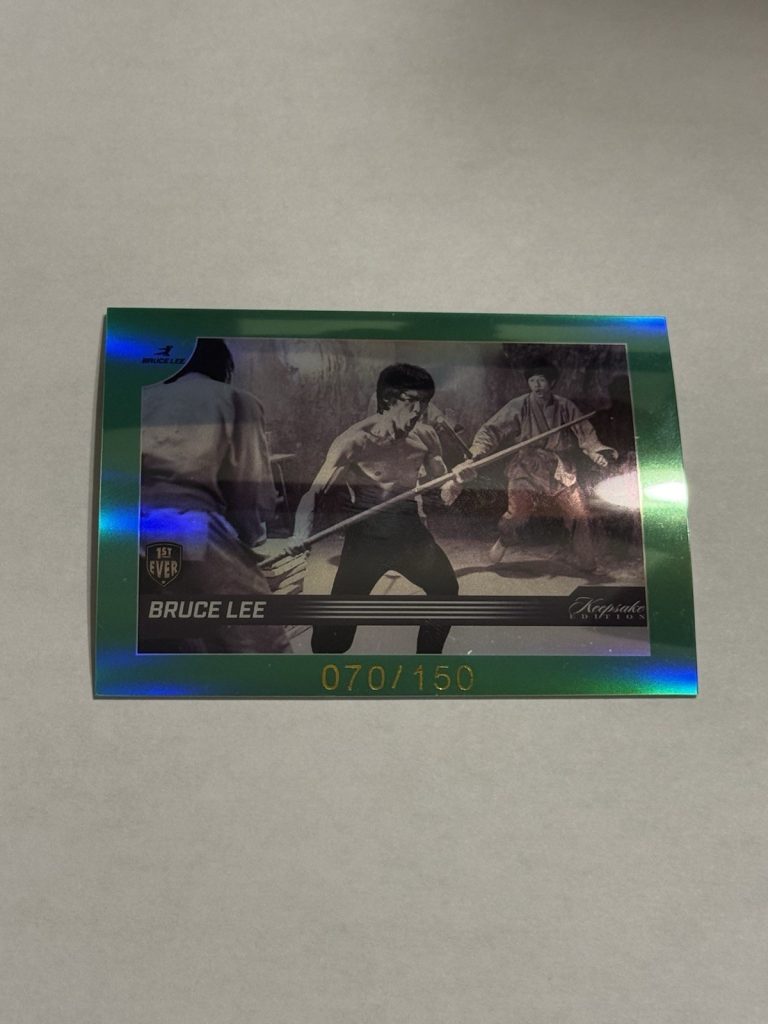 2024 Keepsake Bruce Lee 50th Anniversary #4 Green Refractor 1st Ever /150