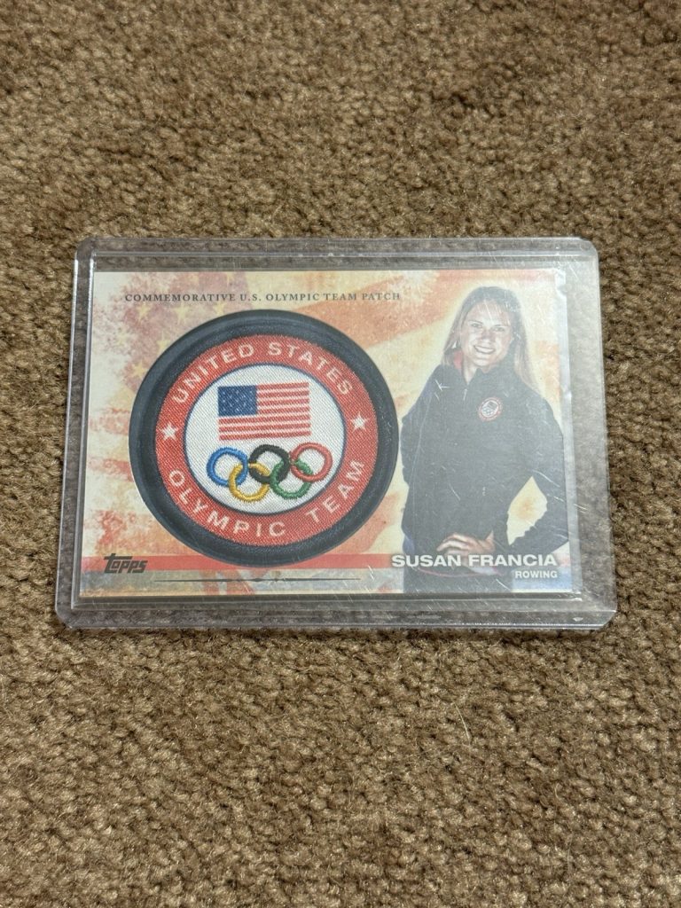 2012 Topps Olympics Susan Francia Commemorative Team USA Patch Rowing Team USA