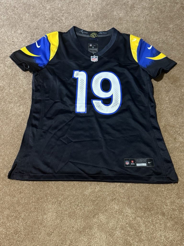 Xavier Smith Los Angeles Rams #19 Nike Game Jersey Black Womens M NFL Stitched