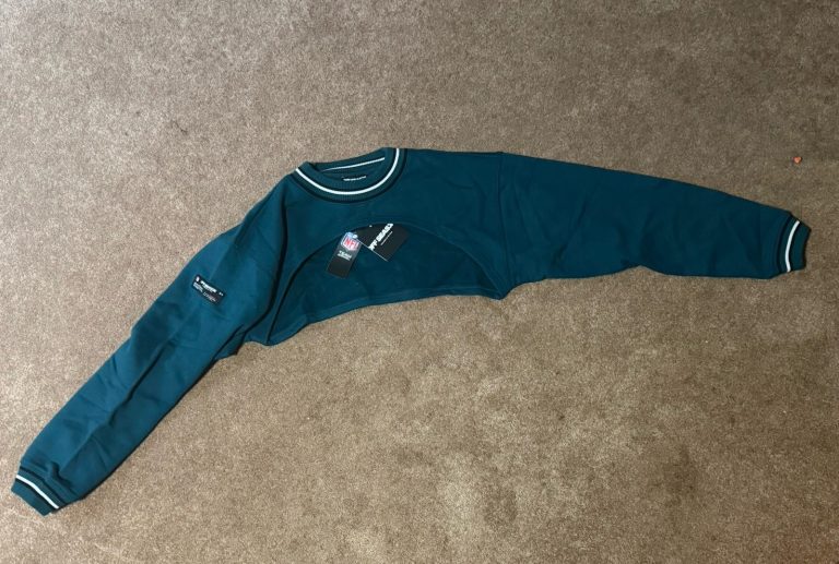 Philadelphia Eagles Off Season Womens XXS Green Crewneck Sweatshirt NWT NFL