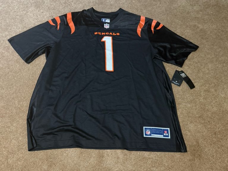 Cincinnati Bengals Ja’Marr Chase #1 Fanatics Mens 3XL Black Jersey NWT NFL