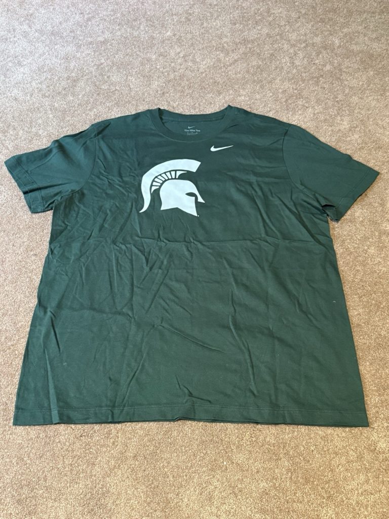 Michigan State Spartans Green T-Shirt Mens Size XL Green The Nike Tee
