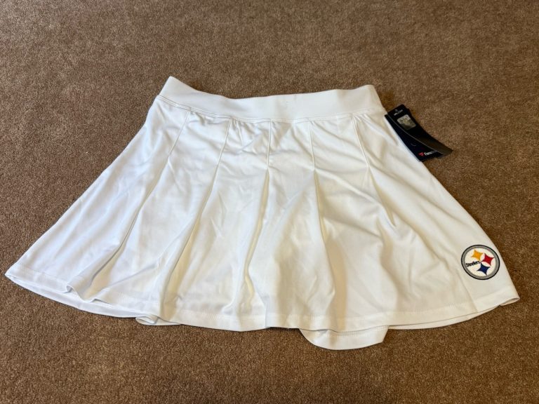 Fanatics Pittsburgh Steelers Womens Medium White Athletic Skort Skirt NFL NWT